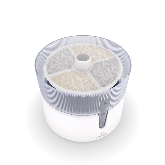 Princess Trinkbrunnen für Katzen – 2 Liter – 4-stufige Filterung – Flüsterleise 30 dB – BPA-frei – Kabellose Pumpe – inkl. Filter - Katzen & Hunde - Leicht zu reinigen - 620010