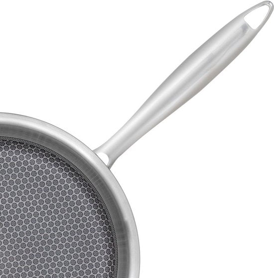 Resto Altair Bratpfanne - Ø26 cm - Dreischicht-Edelstahl - Wabenförmige Antihaftbeschichtung - Induktion - Backofenfest