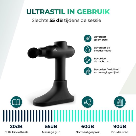 Massagerr® Massage Gun PRO - Massagegerät Professional - Inkl. Ständer und Etui - Massagepistole - Leistungsstarker Akku für lange Batterielebensdauer - Sport- und Relaxmassage - Massagegeräte - Massagepistole - Massagegeräte