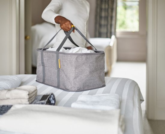 Joseph Joseph - Geschenkset Love Your Laundry Tota Wäschekorb und Alleshalter - Silikon - Grau
