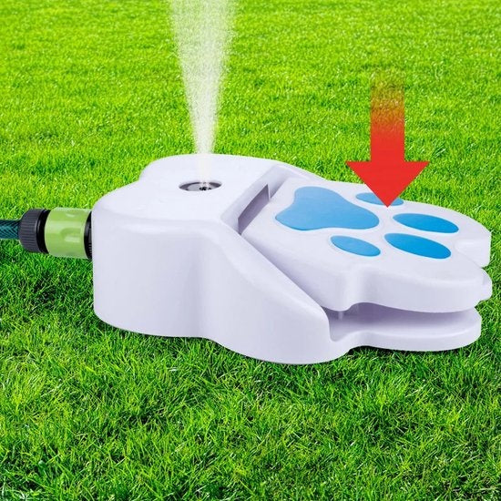 maxxpro Wasserfontäne mit Pedal - inkl. Sprinkler Gartenschlauchanschluss - Spielzeug für draußen