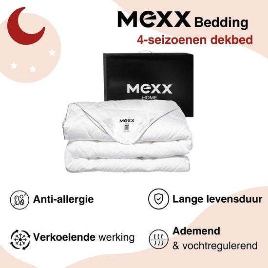 Mexx - 4-Jahreszeiten-Bettdecke - 240×220 cm - Sommer- und Winterbettdecke - synthetische Daunen - Anti-Allergie - Anti-Milben
