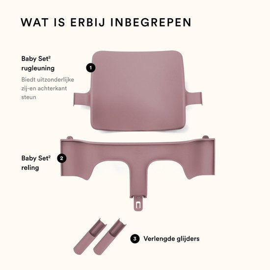 Stokke® Tripp Trapp® Baby-Set V2 | Heather Mauve