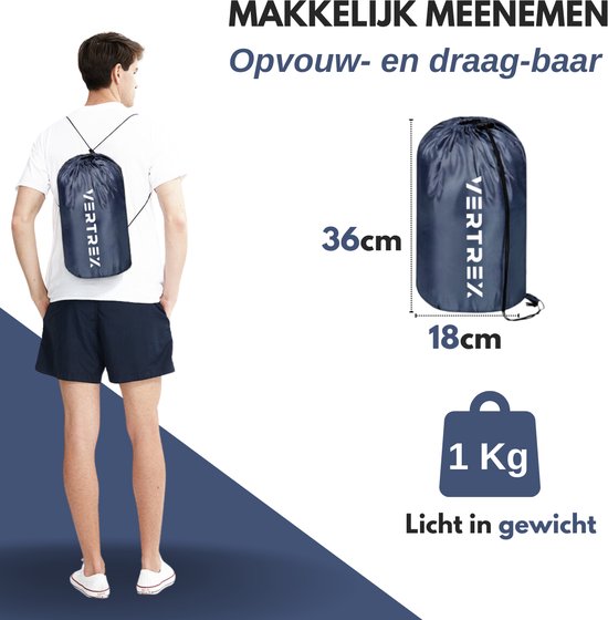 Vertrex Tri-Season Adventure Mumienschlafsack - Schlafsäcke Erwachsene - Camping - Blau