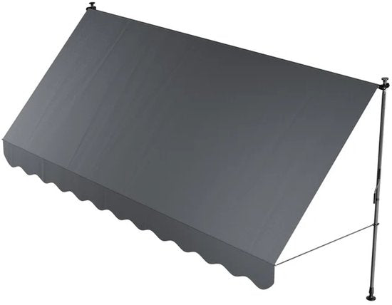 Klammermarkise Kapstadt 400x120 cm - Grau