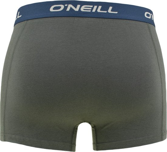 O'Neill Herren 3P Boxershorts ikat & einfarbig grün - Größe S