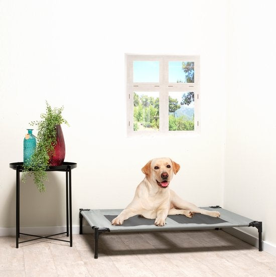 maxxpro Hundebett auf Beinen - gute Belüftung - inkl. Tragetasche - Max. 55 KG - Groß