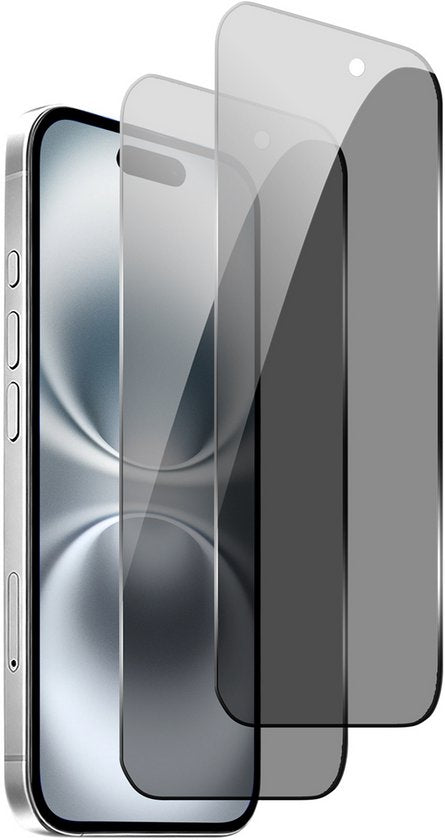 Podec 2er-Set Sichtschutz-Displayschutzfolie für iPhone 16 Pro / 17 Pro – Gehärtetes Schutzglas – Transparent und kratzfest – Displayschutz aus gehärtetem Glas