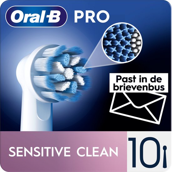 Oral-B Sensitive Clean Pro Aufsteckbürsten – 10 Stück – Briefkastenverpackung