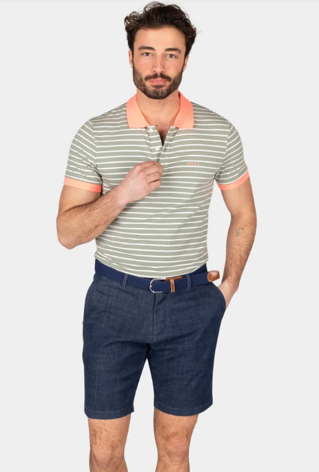New Zealand Auckland Stretch-Poloshirt – Stretchstoff – Mellow Army – XXL