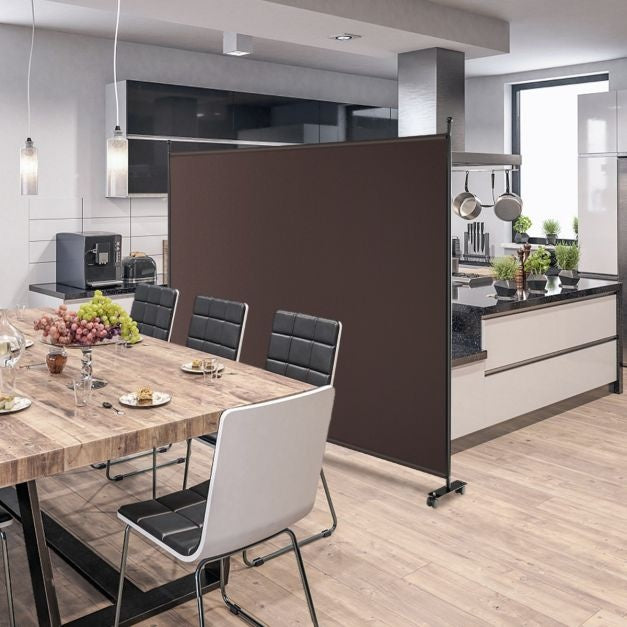 Coast 184 x 184 cm Raumteiler auf Rädern Paravent mit Paneel-Faltwand - Wohnzimmer - Schlafzimmer