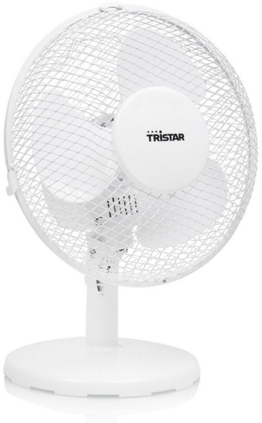 Tristar VE-5721 Tischventilator – Ø 23 cm – Weiß – 2 Geschwindigkeitsstufen – Rotationsfunktion
