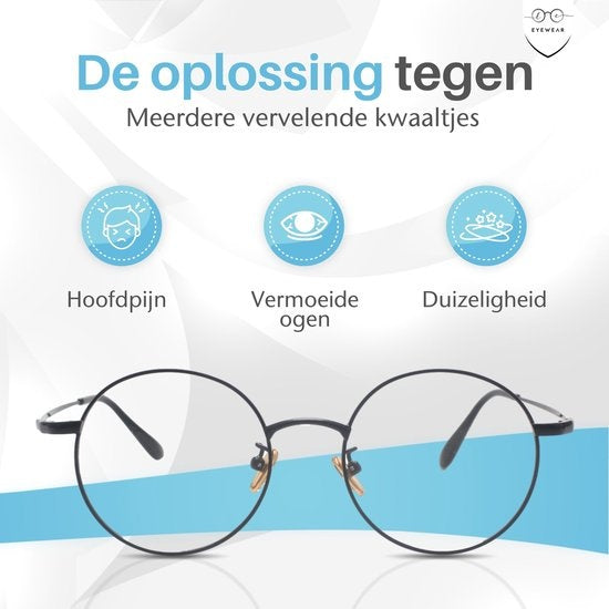 LC Eyewear Computerbrille - Blaulichtbrille - Displaybrille - Metall - Unisex - Schwarz