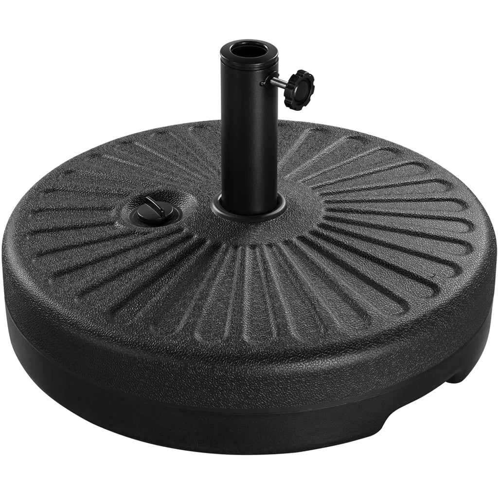 Yaheetech Sonnenschirmhalterung - Befüllbar mit Wasser/Sand - 22 kg - 50 cm - Universal Schirmhalterung - Schwarz
