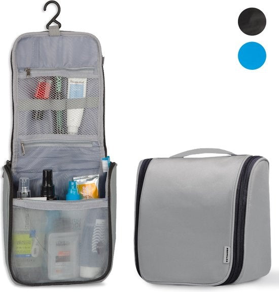 TRVLMORE Kulturtasche - Hängend mit Haken - Unisex - Grau