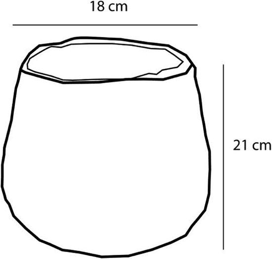 Mica Decorations Avalon Pflanzkorb - 3er-Set - H31 x Ø30 cm - Seegras - Hellbraun