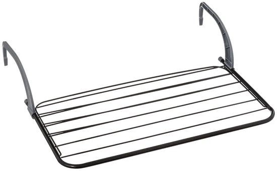 5Five Zusammenklappbarer kleiner Wäscheständer/Trockengestell – 7 Meter Wäscheleine – zum Aufhängen – 60 x 55 cm – für Heizkörper/Türen