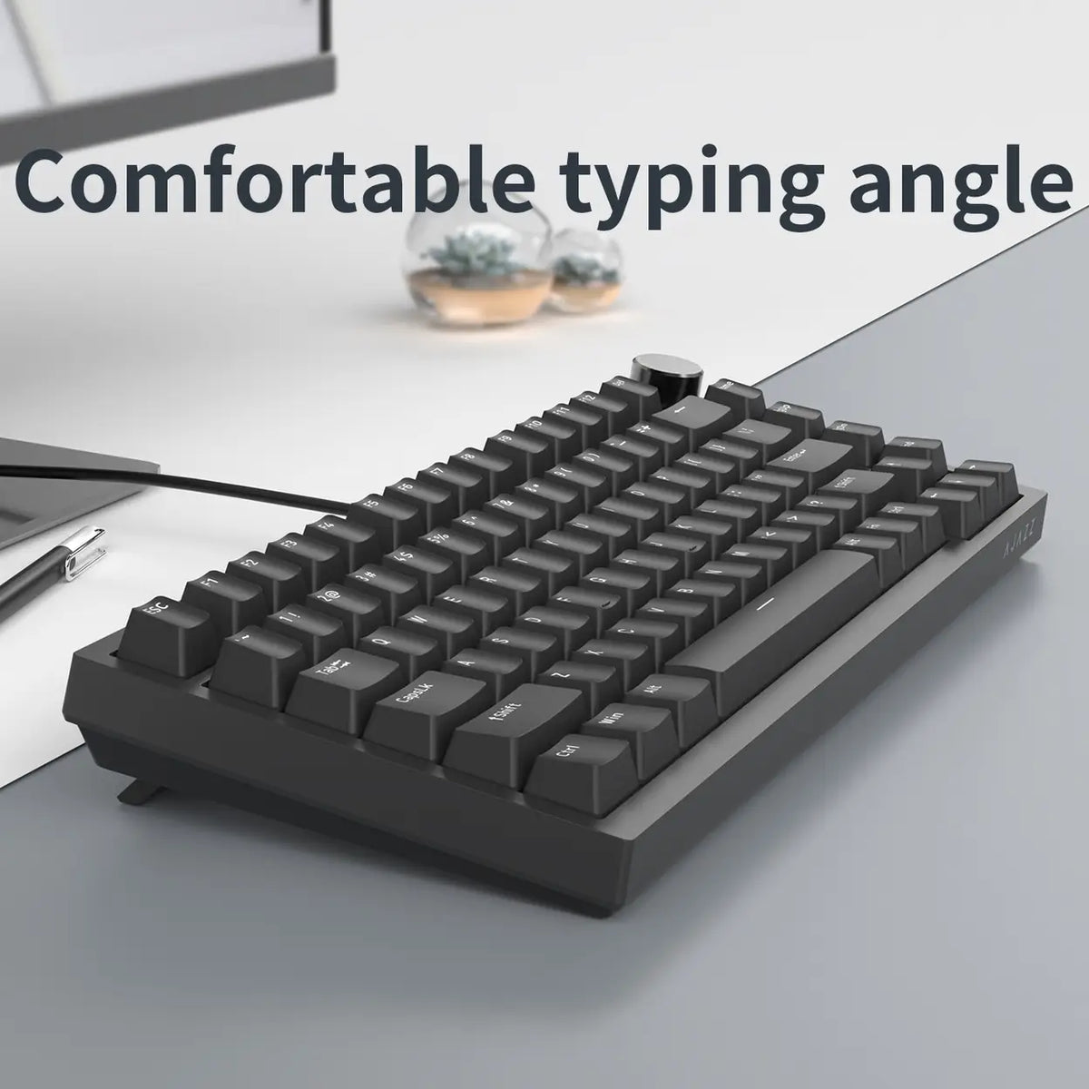AJAZZ AK820 Mechanische Tastatur – 75 % – US-QWERTY – Schwarz