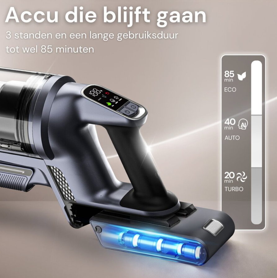 Vesora® Stabstaubsauger V2 kabellos ohne Beutel – Kabelloser Staubsauger – Kabelloser Handstaubsauger – Vacuum Cleaner – Handstaubsauger – Stabstaubsauger mit HEPA-Filter – Staubsauger für Haustiere – Beutelloser Staubsauger