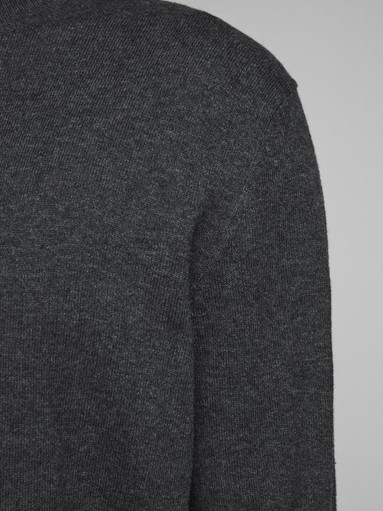 Jack & Jones - Herrenpullover Emil Knit Rollkragen - Grau - Größe XXL
