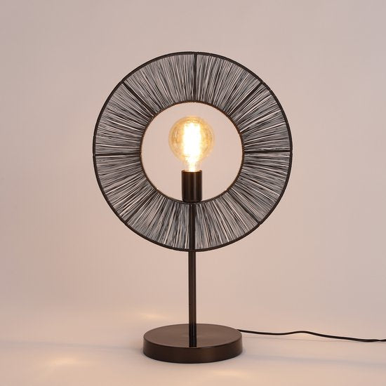 Mica Decorations Bodil Tischleuchte - L40 x B20,5 x H61 cm - Metall - Schwarz