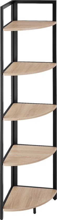 tectake - Eckschrank Castlebar 30x30x150cm - hellbraun - 404772