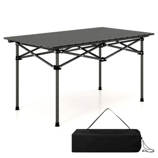 Coast Campingtisch Aluminium mit Tragetasche - 95 x 55 x 50 cm - Max. 60 kg - Schwarz