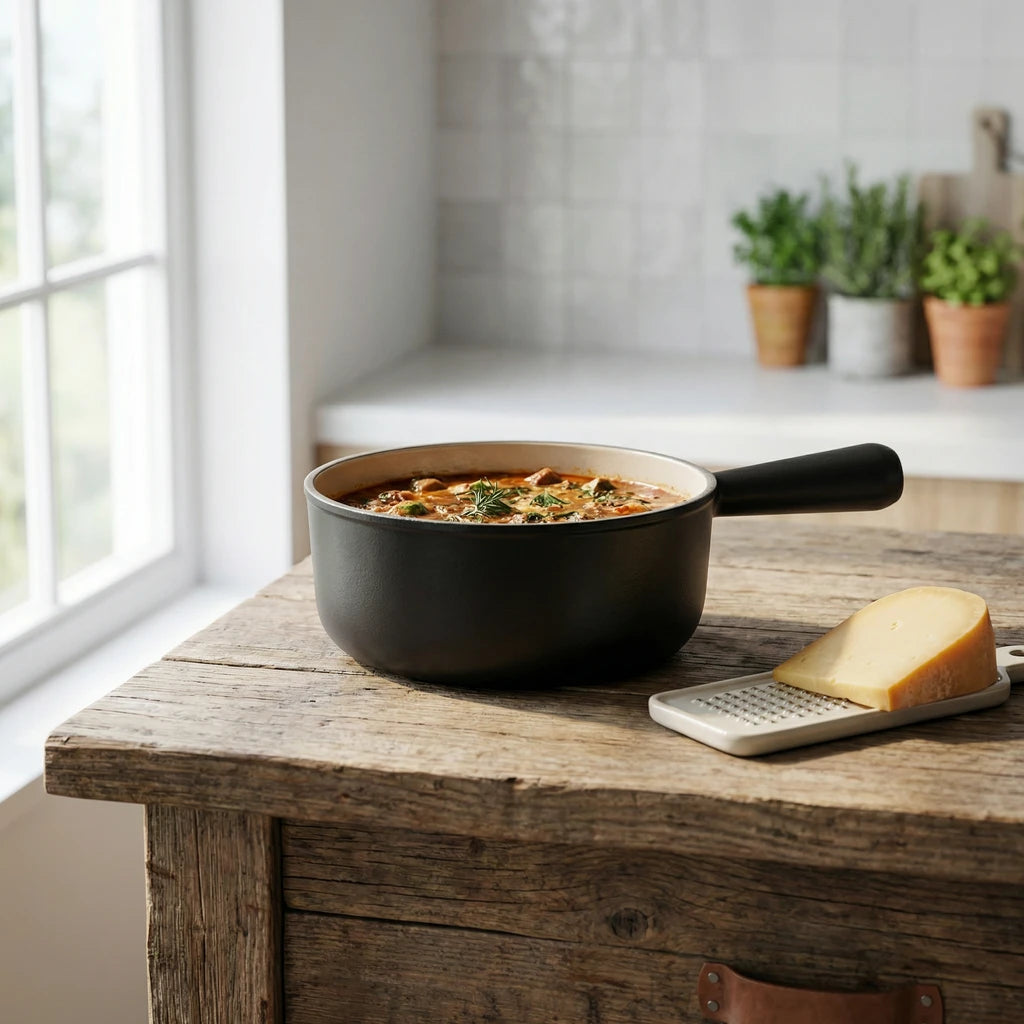 Le Creuset Gusseisen-Bratpfanne – 22 cm, schwarz