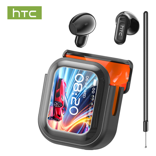 HTC NE20 kabellose Ohrhörer mit KI-Übersetzung – Bluetooth 5.4 – LED-Anzeige