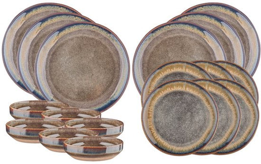 GENESIS Essentials Tafelgeschirr - 18 Teile - Basalt