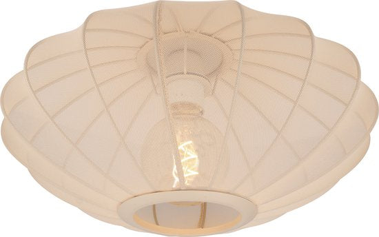 Lucide CORINA – Deckenleuchte – Ø 40 cm – 1xE27 – Beige – Japandi