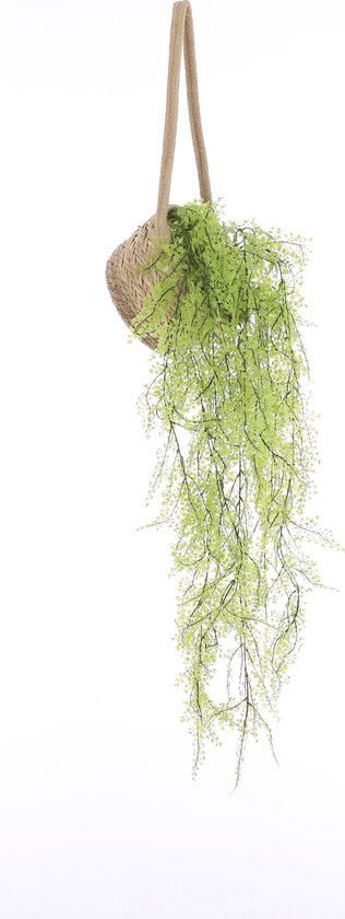 Mica Decorations Anne Hanging Flowerpot - 2er-Set - H20 x Ø25 cm - Seegras - Hellbraun