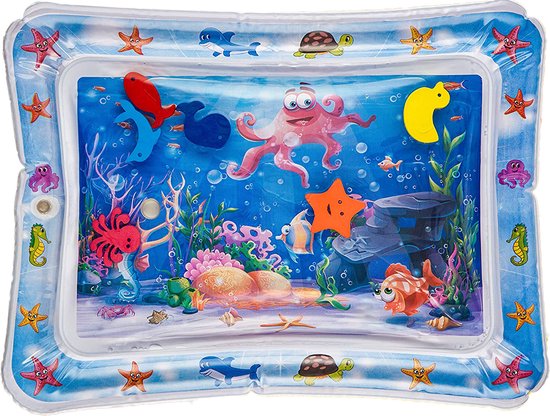 Frummel Wasser Spielmatte Baby - Aufblasbar - 66 x 50 cm - Bunt