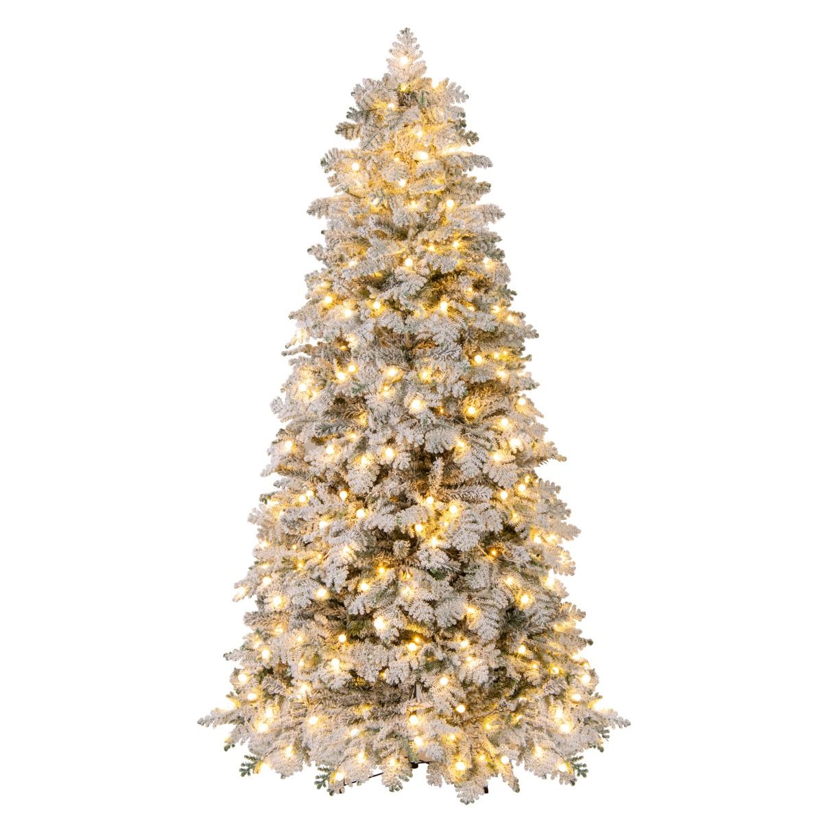 Coast Kunstweihnachtsbaum – verschneit – mit LED-Beleuchtung – 210 cm – grün und weiß