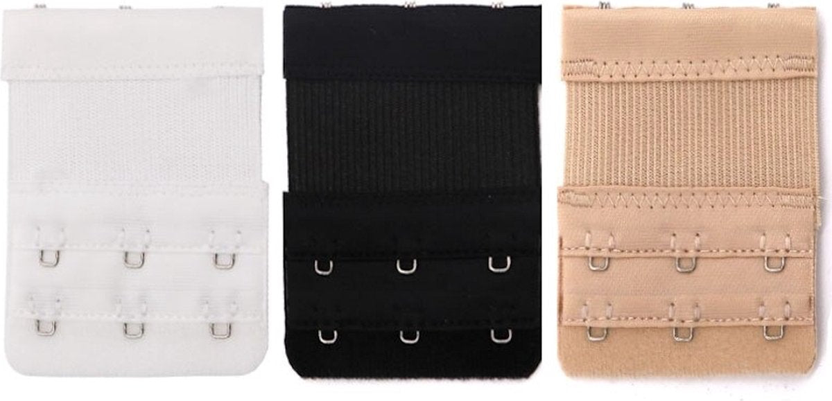 BH-Verlängerungsstücke 2, 3 & 4, rechtwinklig – 15 Stück – Schwarz, Weiß & Beige