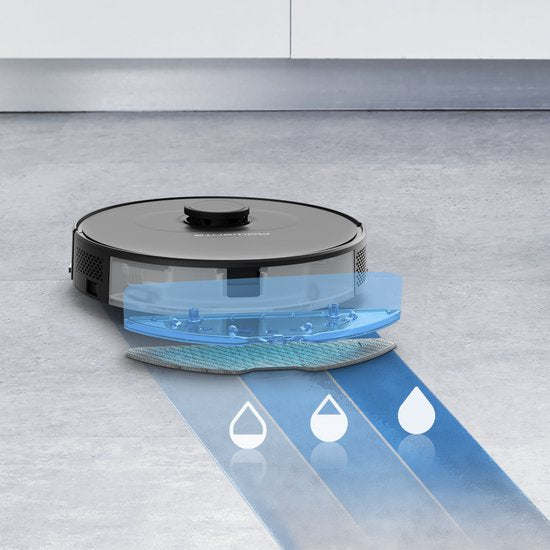Rowenta X-Plorer Series 75S+ RR8585 - Staubsaugerroboter mit Wischfunktion - Automatische Entladestation - Schwarz
