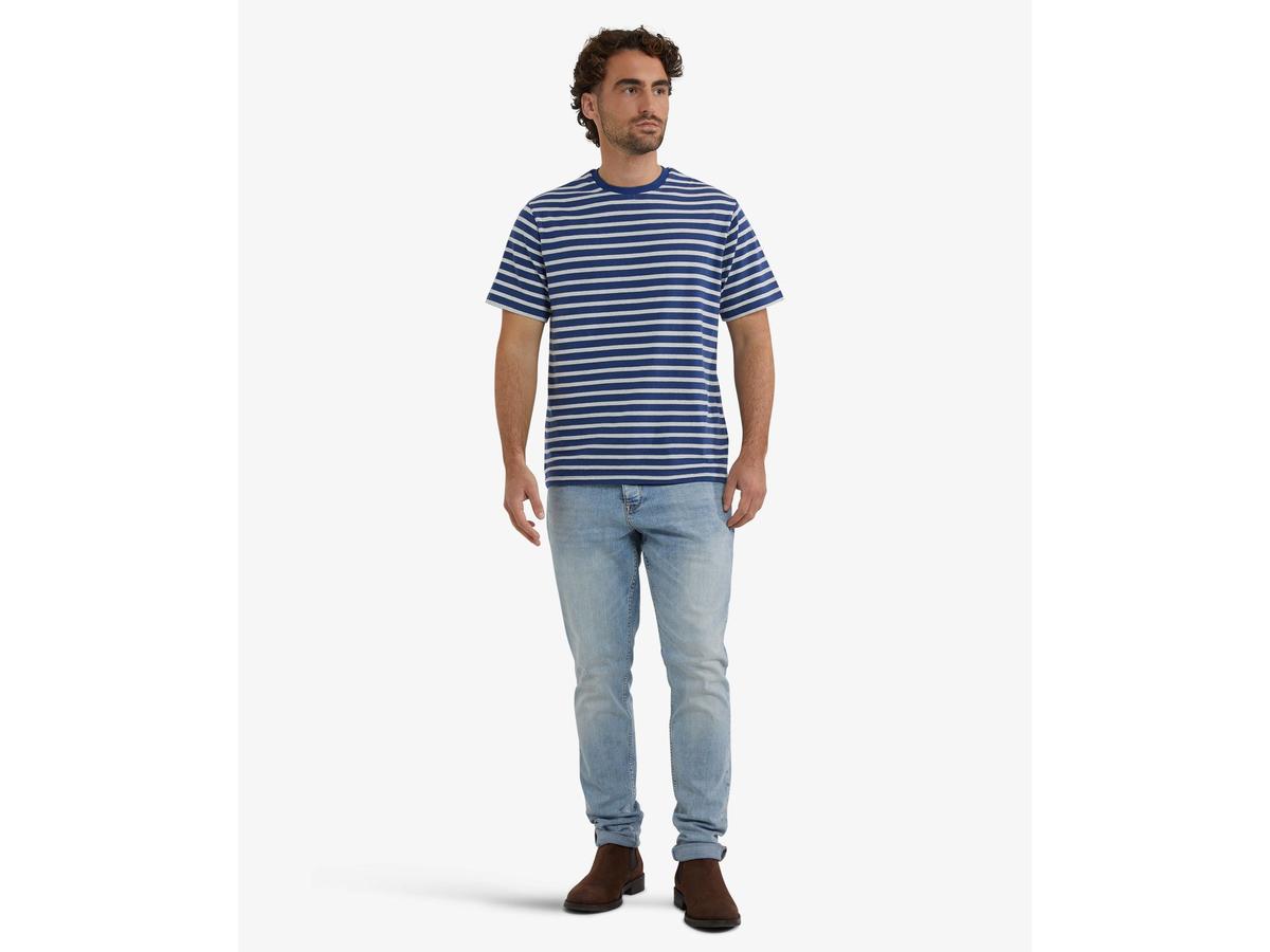 McGregor Strips T-Shirt – Worker Blue – Größe S