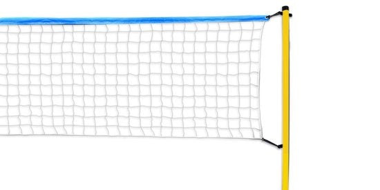 Scatch Volleyball- und Badminton-Set - mit Netz, Schlägern, Shuttles und Ball - Tragetasche - 310 x 168 cm