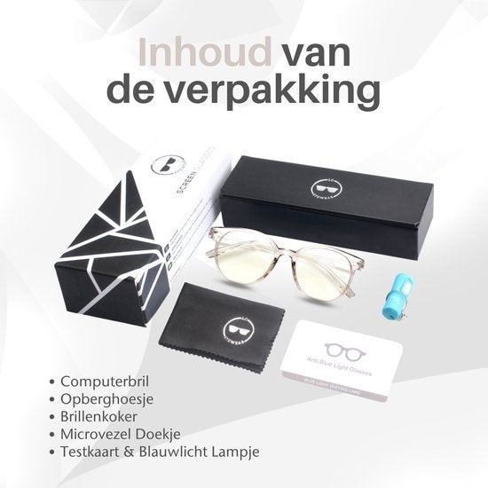 LC Eyewear Computerbrille - Blaulichtbrille - Blaulichtbrille - Displaybrille - Unisex - Transparent
