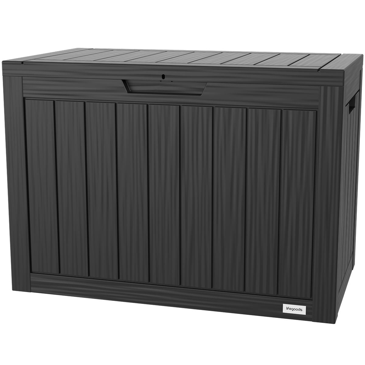 LifeGoods Kissenbox - XS - Kunststoff - 170L - Schwarz