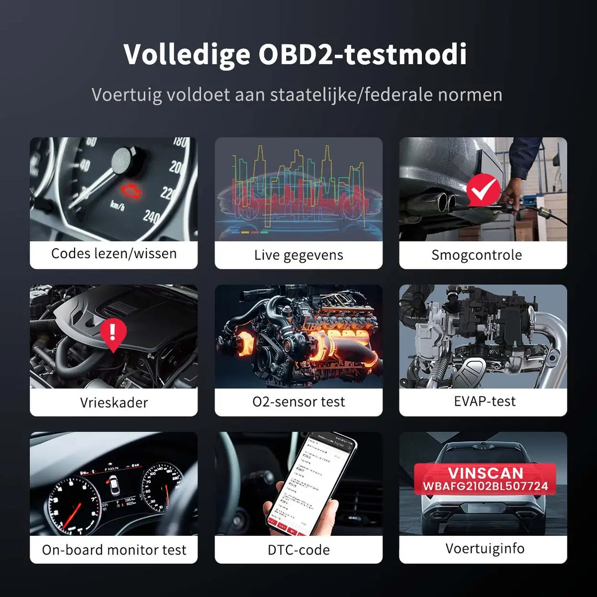 MUCAR BT200 Pro OBD2-Scanner mit Bluetooth, lebenslang kostenlose Vollsystemdiagnose, 15 Reset-Dienste (1 Jahr kostenlos), alle OBD2-Funktionen, kompatibel mit über 128 Automarken, für iOS und Android