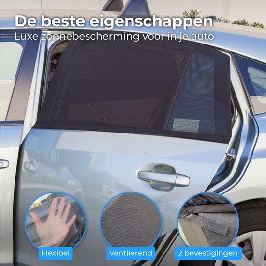 Nuvance - Sonnenschirm Auto Baby - Sonnenschutz - Seitenfenster - 2 Stück - UV-Schutz