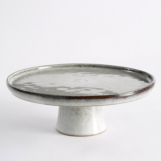 Mica Decorations Tabo Kuchenteller - H10 x Ø27 cm - Grau
