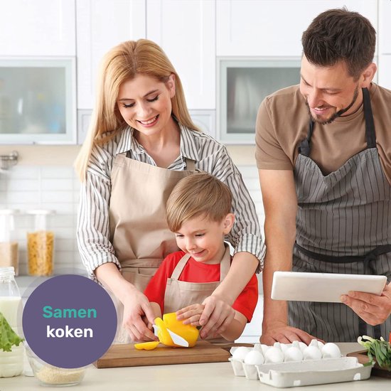 Qwali XL Kindermesserset - Sicher - Inkl. Schneidebrett - Kinder - Besteck - Messer - Kind