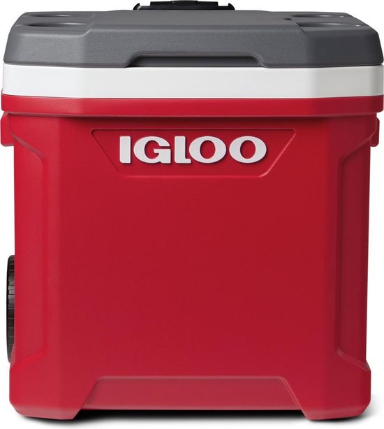 Igloo Latitude 60 Roller – Kühlbox auf Rädern – 56 Liter – Rot