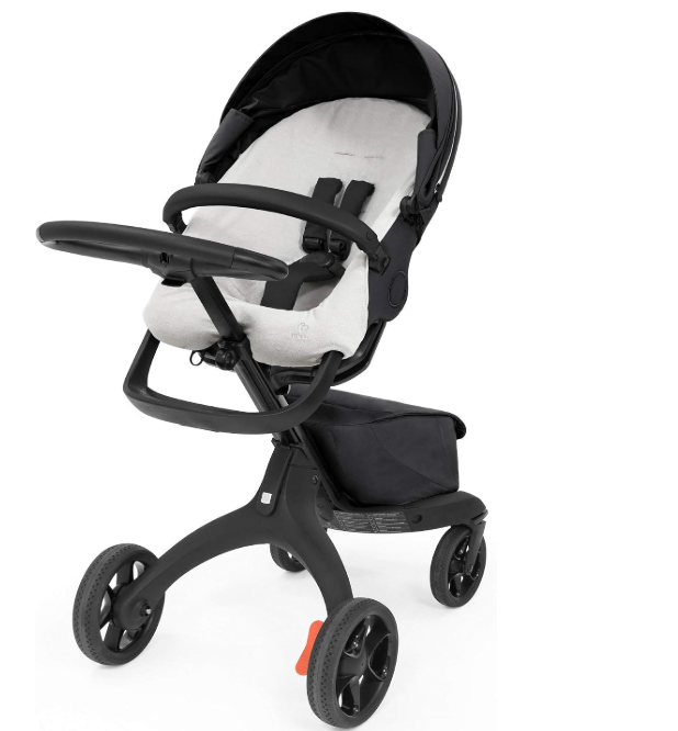 Stokke Xplory X Sommerbezug – Hellgrau – Weiches Frottee – Feuchtigkeitsabsorbierend – Maschinenwaschbar