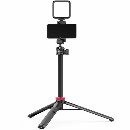 Ulanzi MT-44 Selfie-Stick-Stativ für Smartphone und Kamera – 146 cm – Schwarz