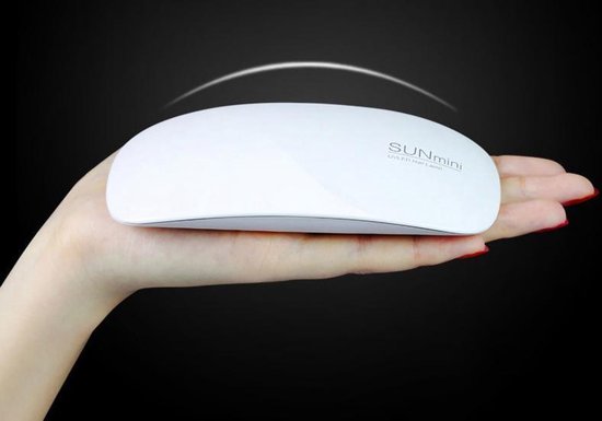 Nagellacktrockner SunMini - Professionell & Kompakt - LED-Beleuchtung 6W - Gellack - Nagellampe - Nagelpflege - USB-Ladegerät - Nagellacktrockner - Nagellacklampe - Weiß