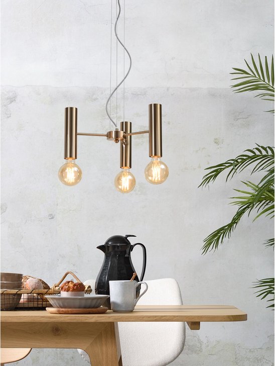 RoMi - Cannes - Kronleuchter 3-armig - Gold