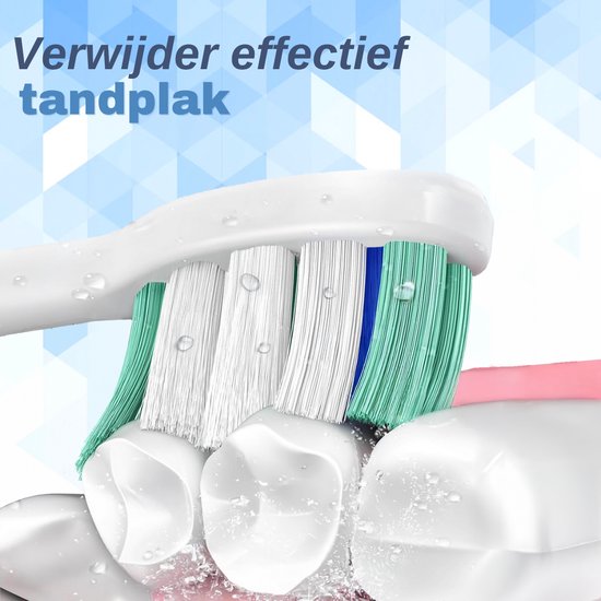 VAIVE Zahnbürste Bürstenkopf Set - 6 Stück - Sonic Wave Precision X8900 - Weiß